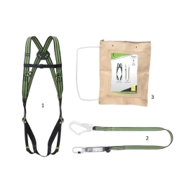 Bezpečnostné popruhy, sada na prácu na lešeniach...